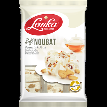 Lonka Soft Nougat Pinda&apos;s & Vruchten 220 g bij Jumbo