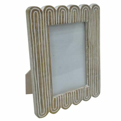 Fotolijsten DKD Home Decor 19 x 2 x 21 cm 16 x 2 x 21 cm Natuurlijk Koloniaal Mangohout