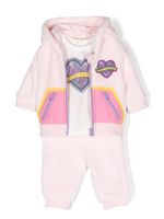 Marc Jacobs Kids survêtement à patch logo - Rose - thumbnail