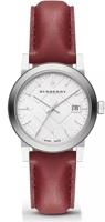 Horlogeband Burberry Bu9129 Leder Rood