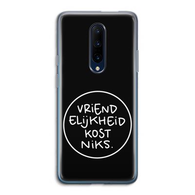 Vriendelijkheid: OnePlus 7 Pro Transparant Hoesje