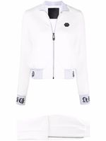 Philipp Plein veste zippée à logo Gothic - Blanc