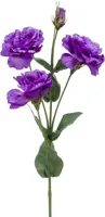 Emerald kunsttak eustoma 68cm paars