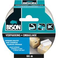Bison verpakkkingstape, ft 50 mm x 66 m, transparant