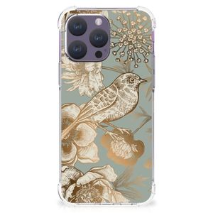 Case voor iPhone 15 Pro Max Vintage Bird Flowers