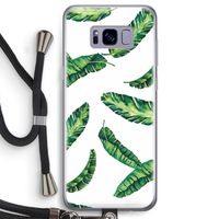 Lange bladeren: Samsung Galaxy S8 Transparant Hoesje met koord