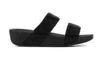 FitFlop TM Dames Slippers in Stof (Zwart) - thumbnail