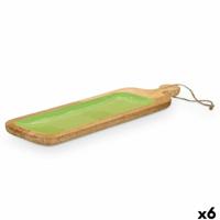 Snackdienblad GiftDecor MALI-798 G Groen 50,7 x 3 x 14 cm (6 Stuks)
