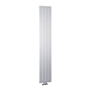 Designradiator Sapho Colonna Recht Middenaansluiting 29.8x180 cm 614W Zilver Sapho