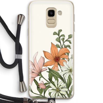 Floral bouquet: Samsung Galaxy J6 (2018) Transparant Hoesje met koord