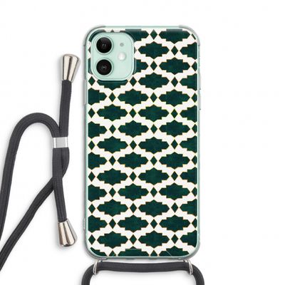 Moroccan tiles: iPhone 11 Transparant Hoesje met koord