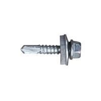 Schroefdoos CELO 7301 Verzinken Ø 6,3 x 25 mm Met sluitring Zeshoekig Boor (500 Stuks)