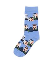 HEMA Sokken Happy Home Blauw (blauw)
