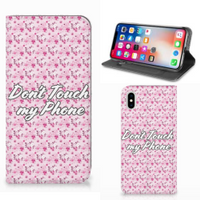 Apple iPhone Xs Max Design Case Flowers Pink DTMP - thumbnail