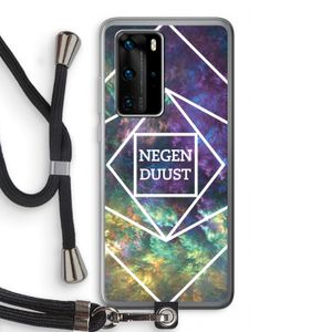 Negenduust ruimte: Huawei P40 Pro Transparant Hoesje met koord