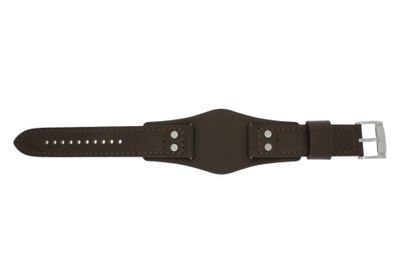 Horlogeband Fossil CH2890 / COACHMAN Onderliggend Leder Bruin 22mm