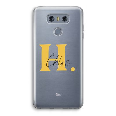 Amber Script: LG G6 Transparant Hoesje