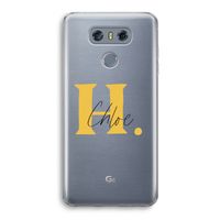 Amber Script: LG G6 Transparant Hoesje