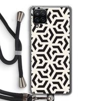 Crazy pattern: Samsung Galaxy A12 Transparant Hoesje met koord