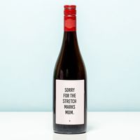 Wijnfles Sorry for the stretch marks - Rood (Merlot)