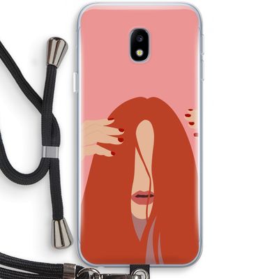 Woke up like this: Samsung Galaxy J3 (2017) Transparant Hoesje met koord