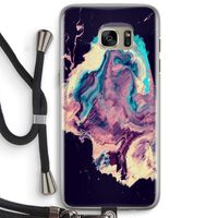 Cosmic Silence: Samsung Galaxy S7 Edge Transparant Hoesje met koord