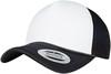 Flexfit FX6005FC Foam Trucker Cap Curved Visor - Black/White/Black - One Size