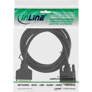 InLine 17763P DVI kabel 3 m DVI-D Zwart