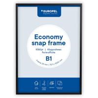 Europel Clicklijst Economy, lijst 25 mm, ft B1, zwart