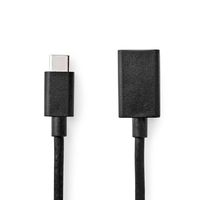 Nedis USB-C Adapter | USB-C Male naar USB-A Female | 5 Gbps | 0.15 m | 1 stuks - CCGB61710BK02 CCGB61710BK02