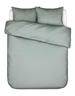 ESSENZA Zeva Flanel Dekbedovertrek Dusty Green-2-persoons (200 x 200/220 cm)
