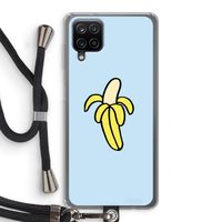 Banana: Samsung Galaxy A12 Transparant Hoesje met koord