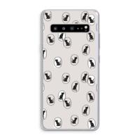 Miauw: Samsung Galaxy S10 5G Transparant Hoesje - thumbnail