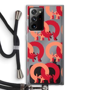 Dogs: Samsung Galaxy Note 20 Ultra / Note 20 Ultra 5G Transparant Hoesje met koord