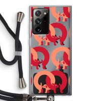 Dogs: Samsung Galaxy Note 20 Ultra / Note 20 Ultra 5G Transparant Hoesje met koord