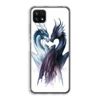 Yin Yang Dragons: Samsung Galaxy A22 5G Transparant Hoesje