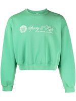 Sporty & Rich sweat crop à logo imprimé - Vert