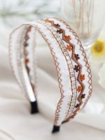 Etnisch Geborduurd Veter Pastorale Bloemen Hoofdband - thumbnail