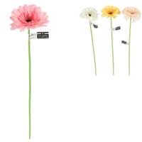 Kunstbloem gerbera 47 cm 4 assorti | 48 stuks