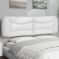 Hoofdbordkussen "Hvar" 193 cm kunstleer wit