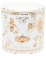 GINORI 1735 bougie Vicolo DELL'ORO en porcelaine (1400g) - Blanc