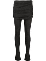 Blumarine pantalon skinny à jupe superposée - Gris