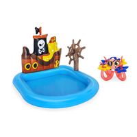 Bestway playcenter sleepboot piraat zwembad, 140x130x104cm