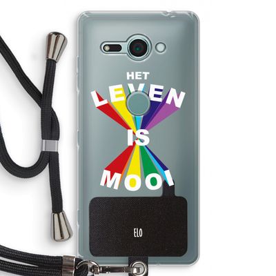 Het Leven Is Mooi: Sony Xperia XZ2 Compact Transparant Hoesje met koord