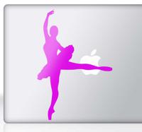 Sticker laptop ballerina - thumbnail
