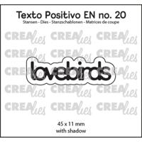 Crealies • texto positivo snijmallen lovebirds