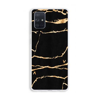 Gouden marmer: Galaxy A71 Transparant Hoesje