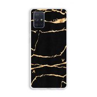 Gouden marmer: Galaxy A71 Transparant Hoesje