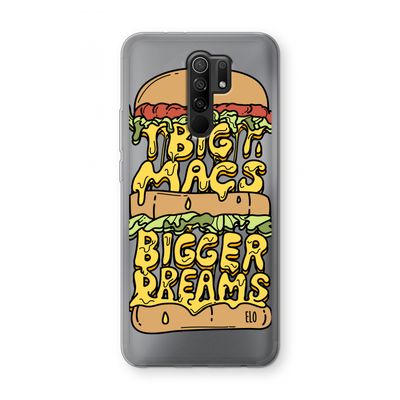 Big Macs Bigger Dreams: Xiaomi Redmi 9 Transparant Hoesje