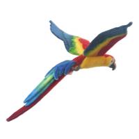 Hansa Pluche papegaai - vliegend - vogel knuffel - 56 cm - exotische vogel knuffel